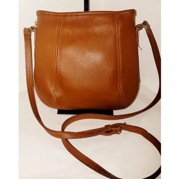 Coach USA 9990 Vintage British Tan Leather Framed Small Crossbody Pouch - Picture 8 of 8